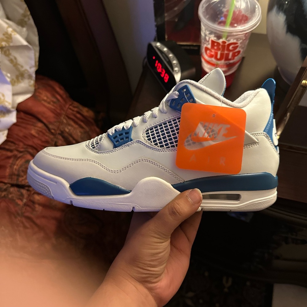 Nike Air White and Blue Sneakers